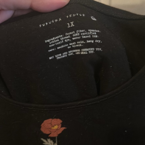 Purusha people Blooming Flutter Top black and 1x fits like a xl - Picture 4 of 8